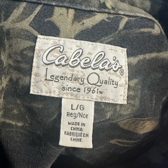Cabela’s Green Button-Up Hunting Shirt - Picture 4 of 7